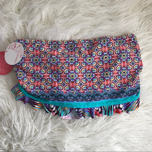 NWT profile blush bikini bottoms skirt skort Sz s - Picture 3 of 7